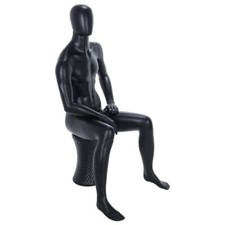 R341B Male Seated Mannequin -