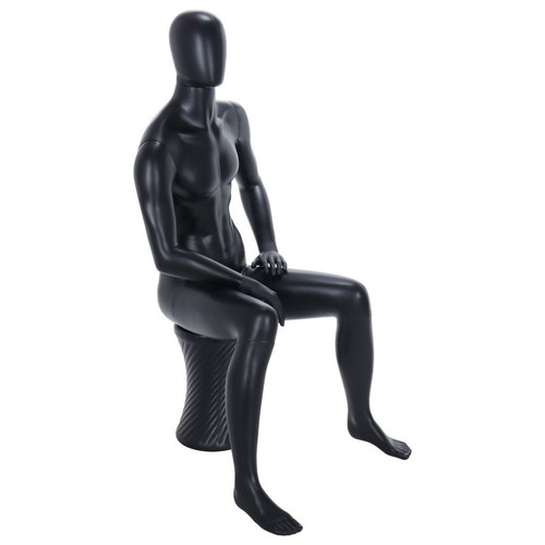 R341b male seated mannequin - r341b,