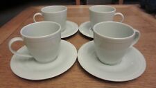 4 SUPERB JOHN LEWIS RHYTHM CUPS & SAUCERS GORGEOUS DUCK EGG BLUE FANTASTIC COND