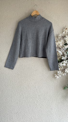 Zara grey long sleeve cropped - grey,