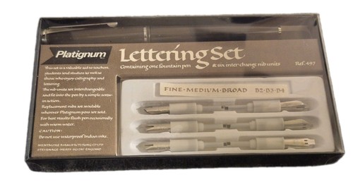 Vtg platignum lettering - vtg,