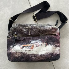 Paul Smith Crossbody Flight Bag Canvas, Classic Stripe Mini Cooper Design