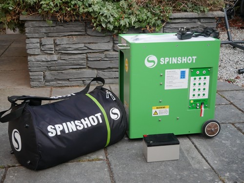 Spinshot tennis ball - spinshot, machine
