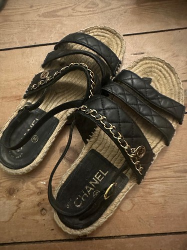 Chanel leather women sandals - chanel,