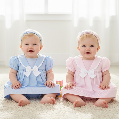 Baby girls sailor style dress - sailor,