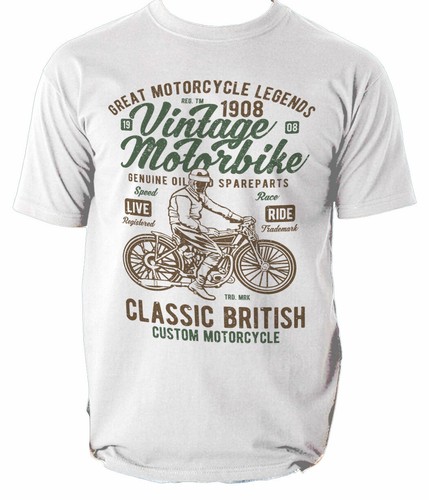 Shirt vintage motorbike - t,
