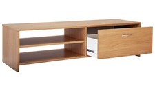 Squares 1 Drawer TV Unit Oak