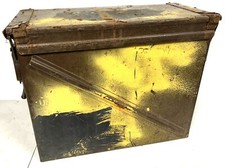 British Military Issue Empty 30mm Metal Ammunition Storage Box