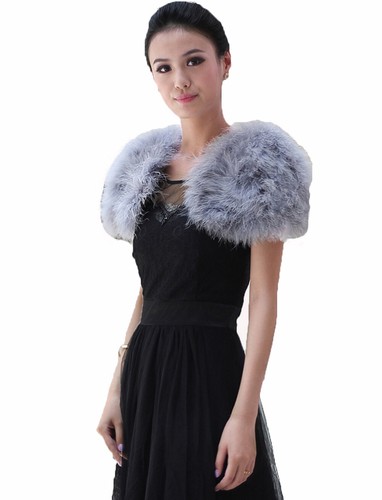 Real ostrich feather - real, shrug