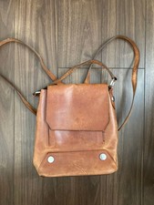ZARA Brown Leather Backpack