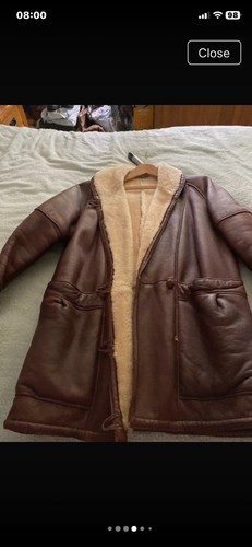 Men brown leather - men's, shearling
