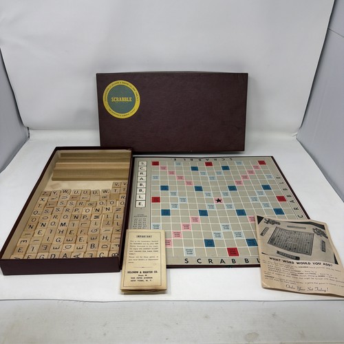 Scrabble game vintage 1948 - scrabble,