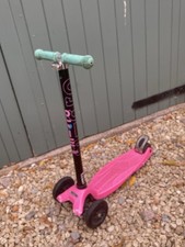 Maxi Micro Scooter Pink with Adjustable Handle For Kids Aged 5-12