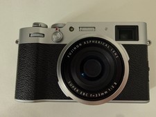 Fujifilm X100V camera in silver - MPB certified, low shutter count, exc cond