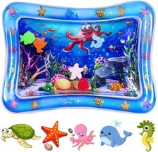 Tummy Time Mat, Inflatable Tummy Time Water Mat, Newborn Toys Play Mat Baby Pla