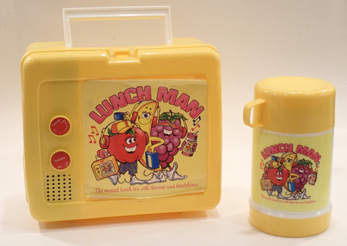 Vintage 1980s lunch man yellow - vintage,