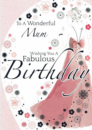 Wonderful mum birthday card - mum,