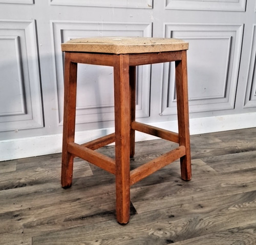 Vintage vinyl kitchen stool - vintage,