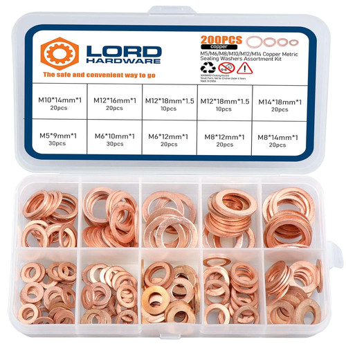 200pcs copper crush metric - 200pcs,