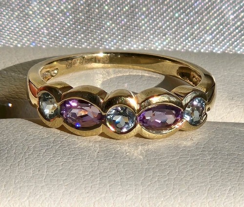 Ladies 9ct yellow gold - ladies, gem