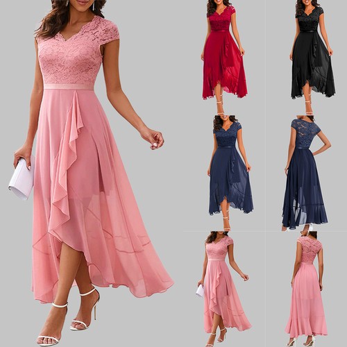 Womens chiffon lace neck - chiffon,