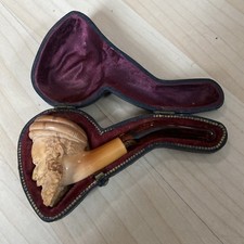 ANTIQUE MEERSCHAUM PIPE CARVED