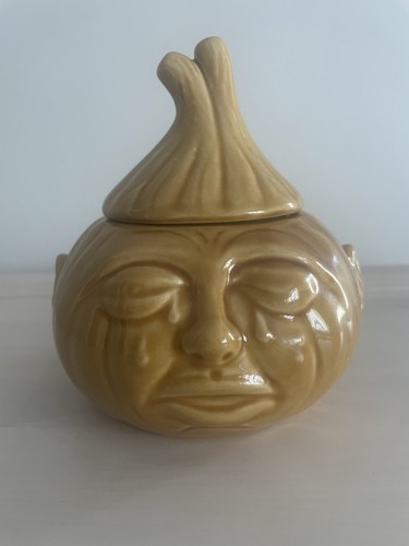 Vintage glazed ceramic crying