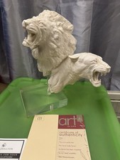 Royal Doulton Art Is Life Lion & Lioness Parian Statue 