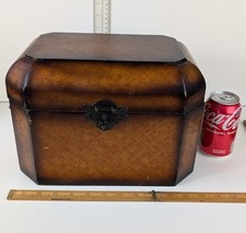 Antique Burr Walnut Veneered Box/Large