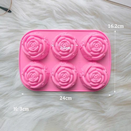 Rose flower cake silicone - rose,