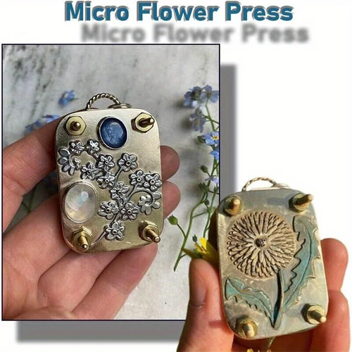 Micro flower press diy - micro, pressed