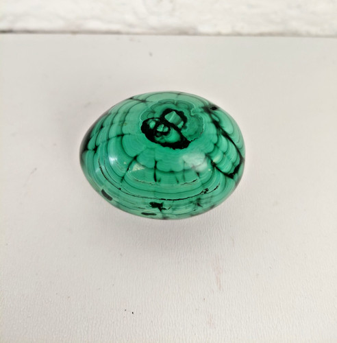 Malachite polished egg 123 - malachite,