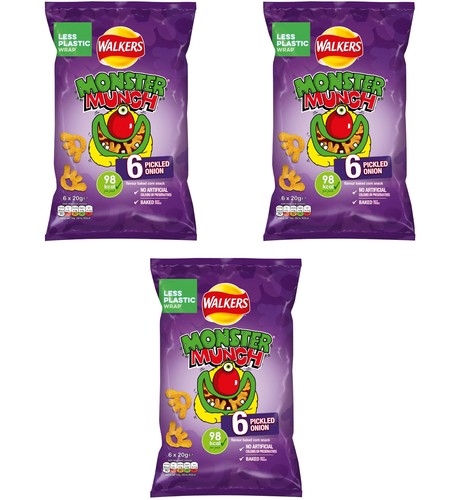 6pk walkers monster munch - walkers,