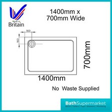 Stone Resin Rectangle Shower