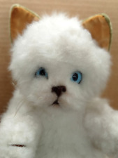 Vintage Real Soft Toys Watford White Cat 10" Soft Toy Plush