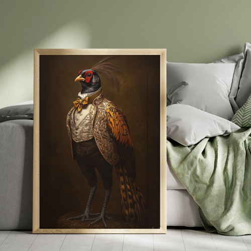 Peacock dandy print steampunk - peacock,