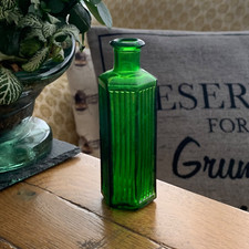 Hexagonal 2 oz Green Vintage