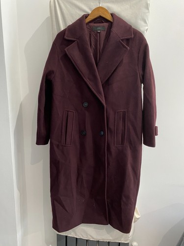 Zara burgundy collared over - burgundy,