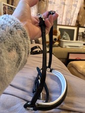 Patent drop noseband black 