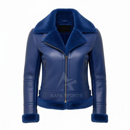 Real sheepskin leather aviator - leather,