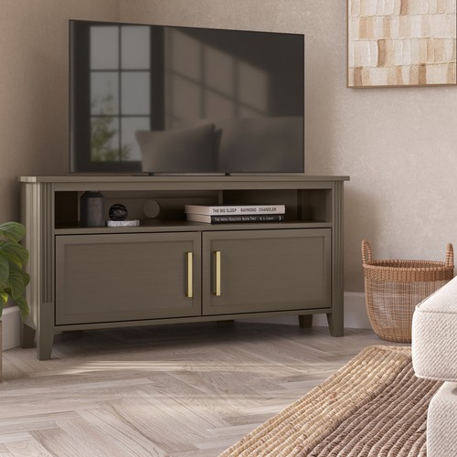 Corner dark wooden - wooden, stand