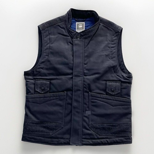 Star raw davin gilet - gilet, blue