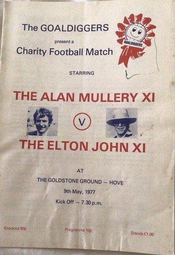 Charity football programme - charity,