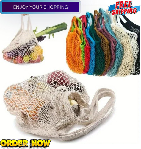 Reusable cotton mesh grocery - mesh,