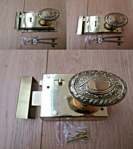 Rim lock door knob - rim,