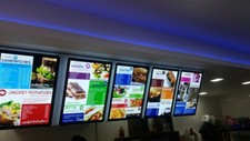 A1 LED Illuminated Backlit Slim Poster Display Menu Board | Magnetic Frame 