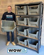 WOW Plastic pick bin kit Boltless Racking Shelving Storage Garage Workshop Shelf