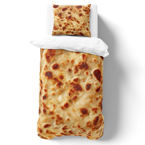 Naan bread duvet cover - bread,