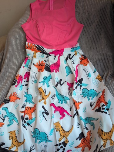 Dinosaur print flare - print,