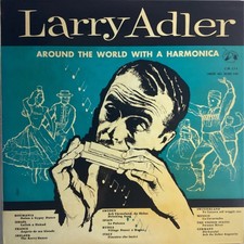 LARRY ADLER ‘AROUND THE WORLD WITH A HARMONICA’ 10” VINYL RECORD (CONCERT HALL)